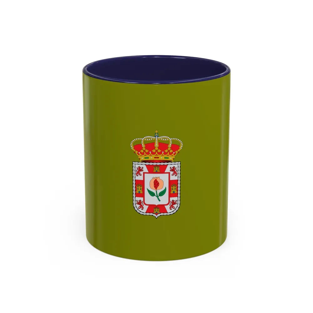 Flag of Granada Spain - Accent Coffee Mug-11oz-Navy-Go Mug Yourself