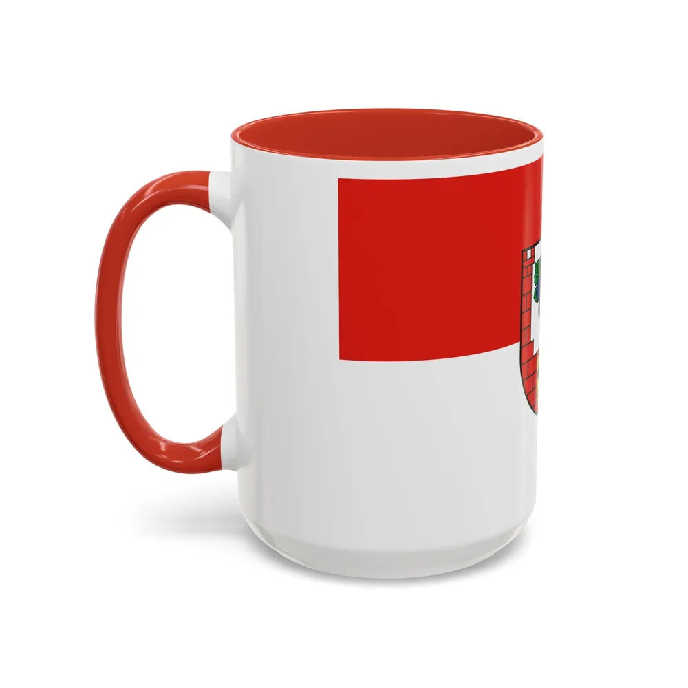 Flag of Burgenlandkreis Germany - Accent Coffee Mug-Go Mug Yourself