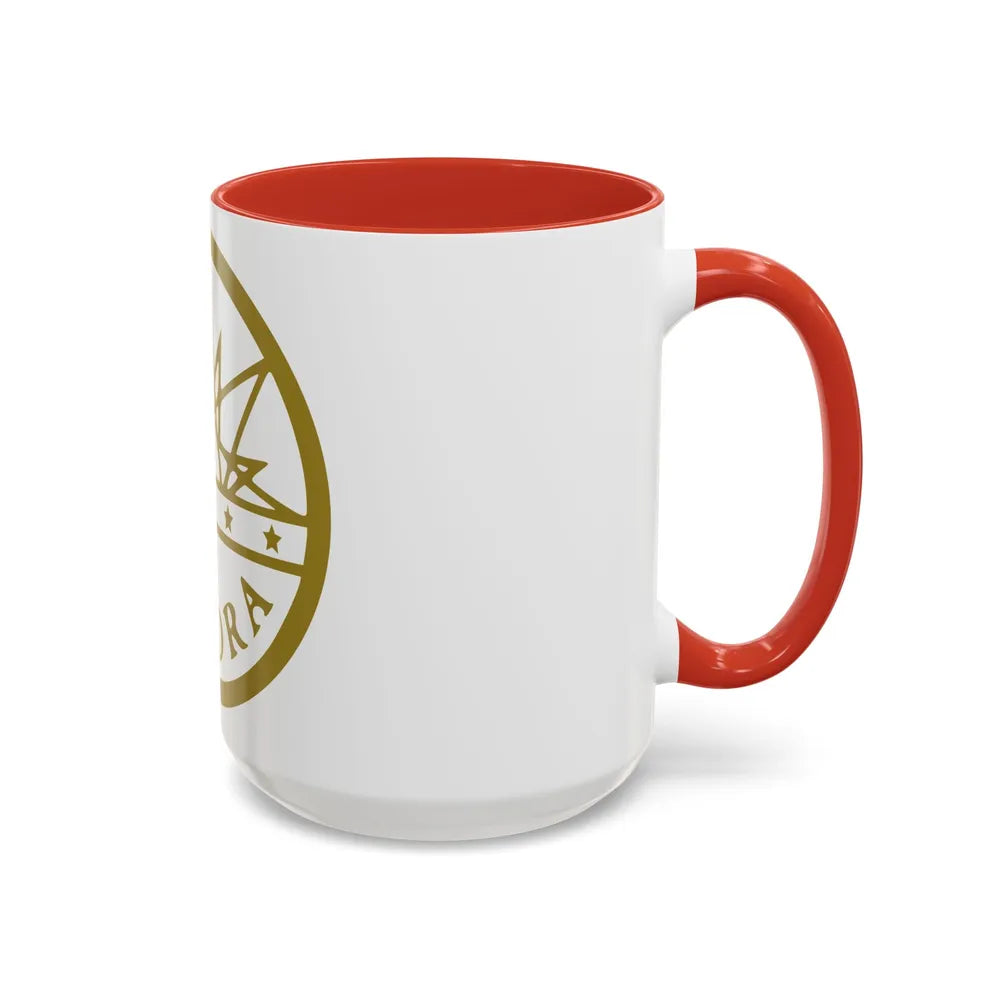 Seal of Aurora Colorado - Accent Coffee Mug-Go Mug Yourself