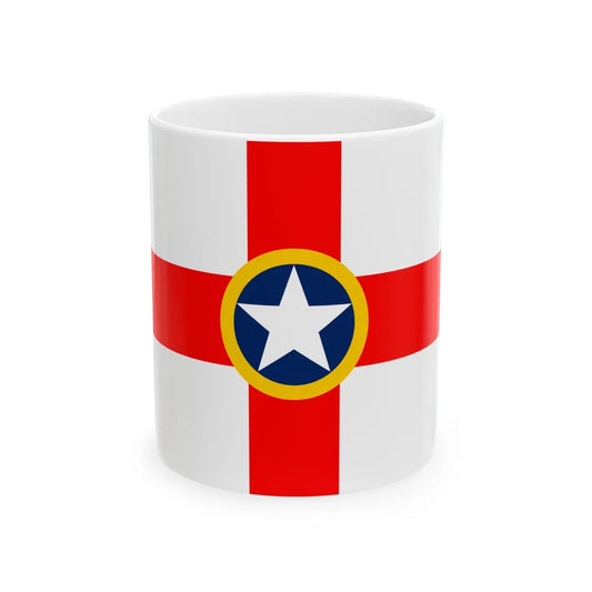 Flag of Mosta Malta - White Coffee Mug-11oz-Go Mug Yourself