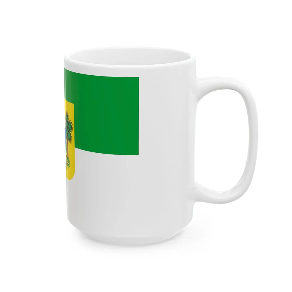 Flag of Rio Grande do Norte Brazil - White Coffee Mug-Go Mug Yourself