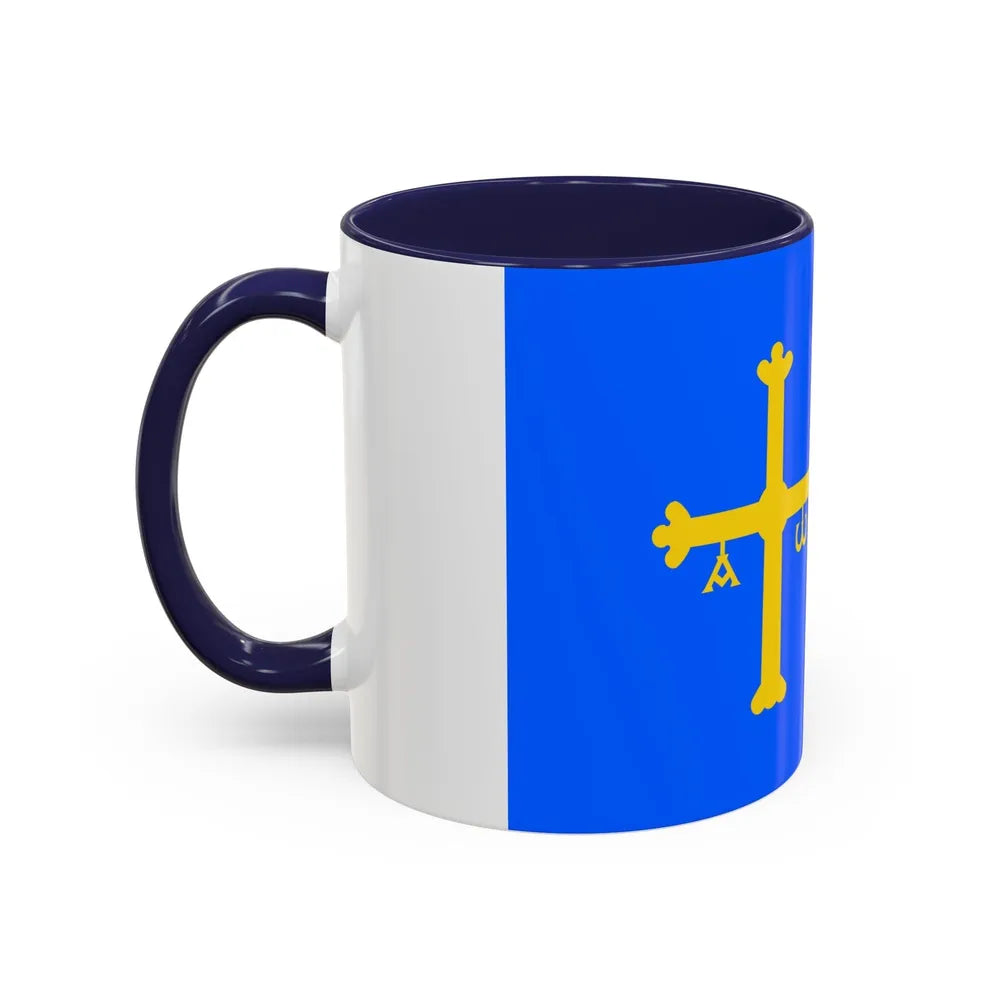 Flag of Asturias Spain - Accent Coffee Mug-Go Mug Yourself