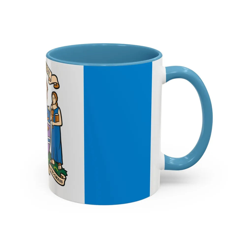 Flag of Edmonton Canada - Accent Coffee Mug-Go Mug Yourself