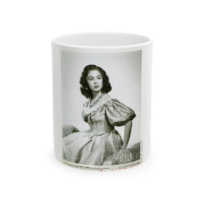 Barbara Rush #34 (Vintage Female Icon) White Coffee Mug-11oz-Go Mug Yourself