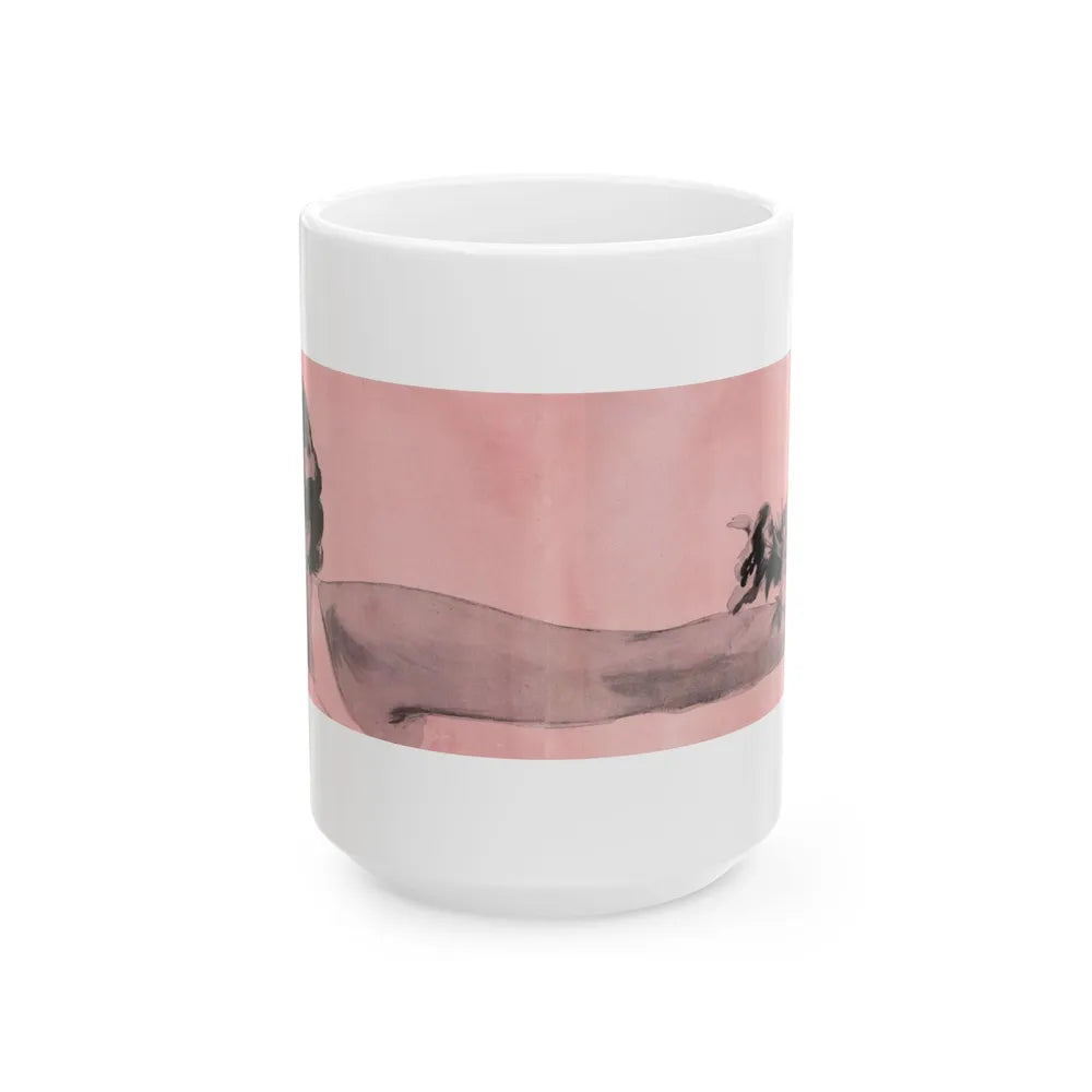 Fun in the Sun (3), Cosmopolitan, November 1953 - White Coffee Mug-15oz-Go Mug Yourself