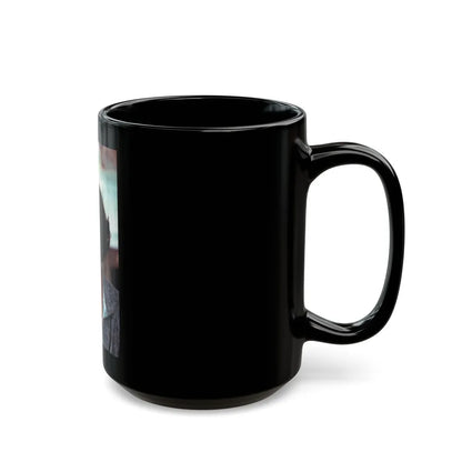 Katharine Ross #115 (Vintage Female Icon) Black Coffee Mug-Go Mug Yourself