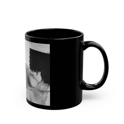 Dawn Richard #19 - See through top (Vintage Female Icon) Black Coffee Mug-Go Mug Yourself