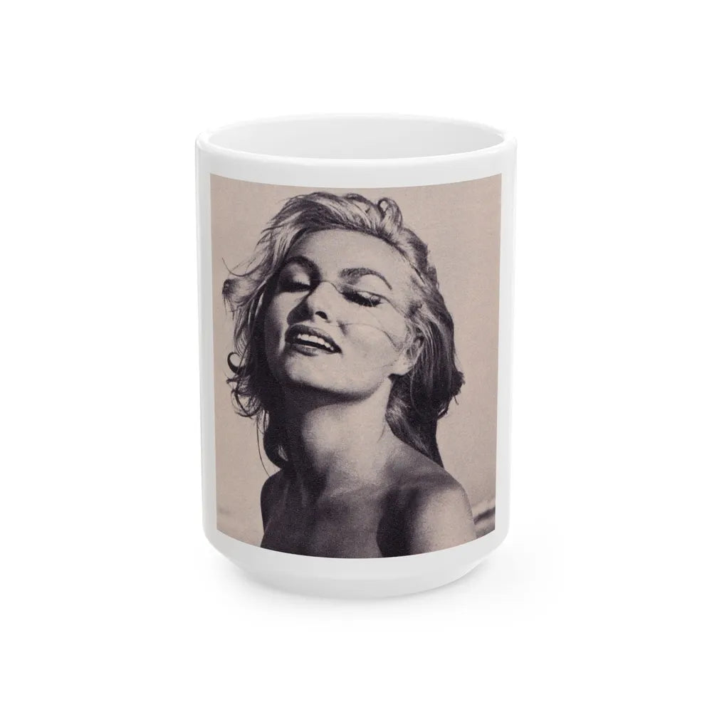 Julie Newmar #339 (Vintage Female Icon) White Coffee Mug-15oz-Go Mug Yourself