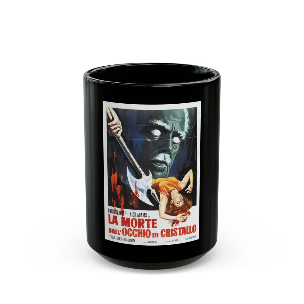 DIE MONSTER DIE (ITALIAN) 1965 Movie Poster - Black Coffee Mug-15oz-Go Mug Yourself