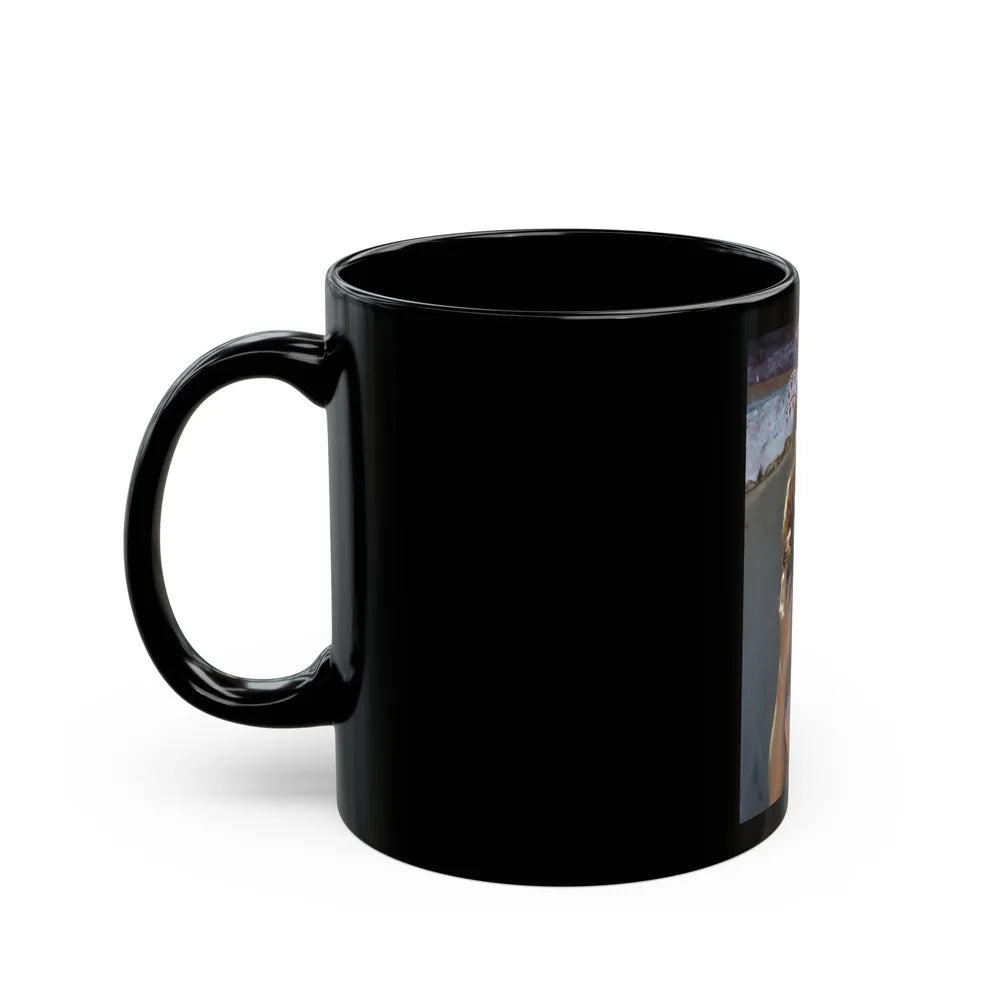 Gila Golan #139 (Vintage Female Icon) Black Coffee Mug-Go Mug Yourself