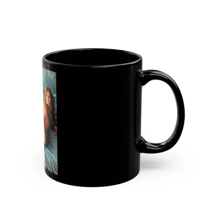 Julie Ege #245 (Vintage Female Icon) Black Coffee Mug-Go Mug Yourself