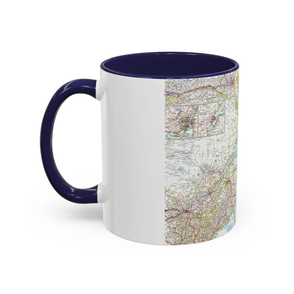 Canada - Eastern (1967) (Map) Accent Coffee Mug-Go Mug Yourself