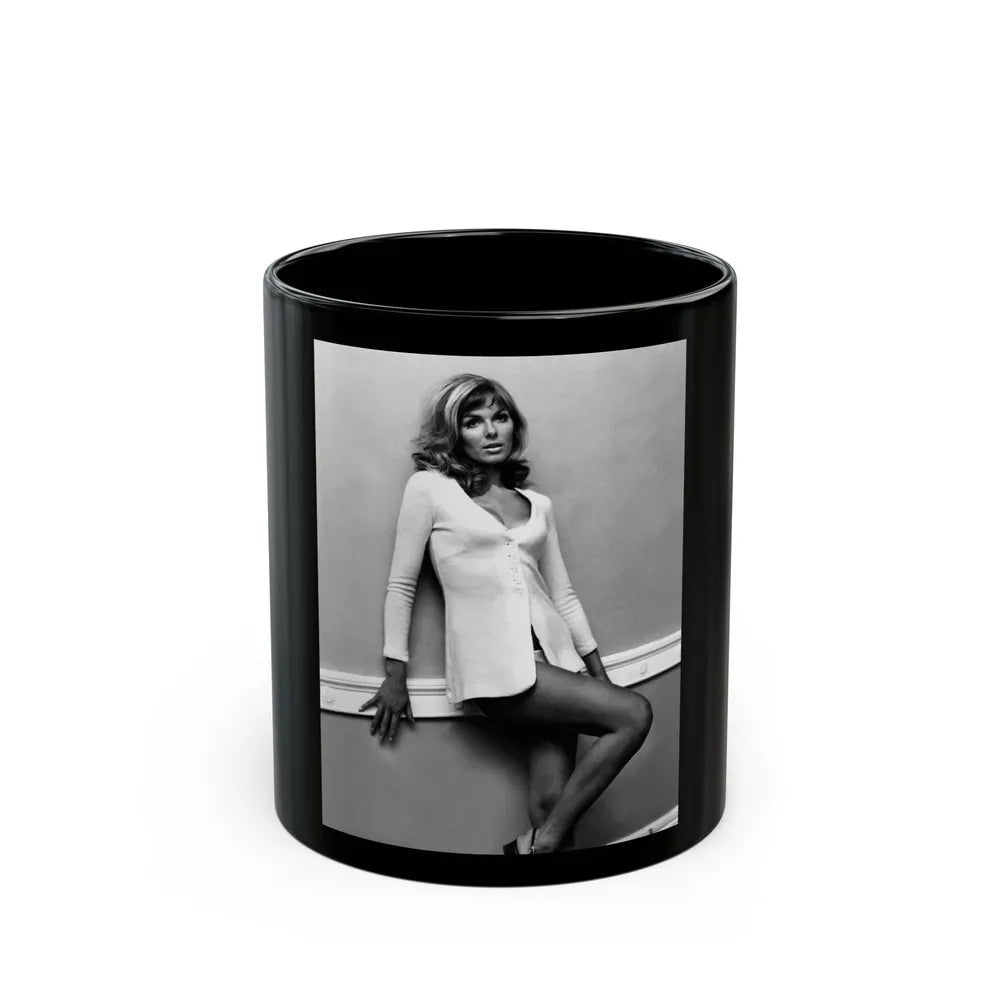 Julie Ege #238 (Vintage Female Icon) Black Coffee Mug-11oz-Go Mug Yourself