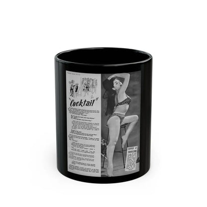 June Palmer #302 (Vintage Female Icon) Black Coffee Mug-11oz-Go Mug Yourself