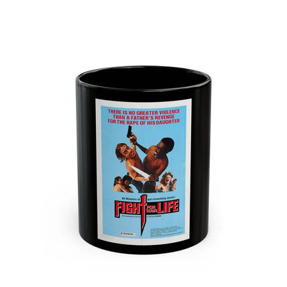 FIGHT FOR YOUR LIFE 1977 Movie Poster - Black Coffee Mug-11oz-Go Mug Yourself