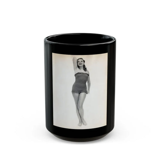 Barbara Nichols #499 (Vintage Female Icon) Black Coffee Mug-15oz-Go Mug Yourself