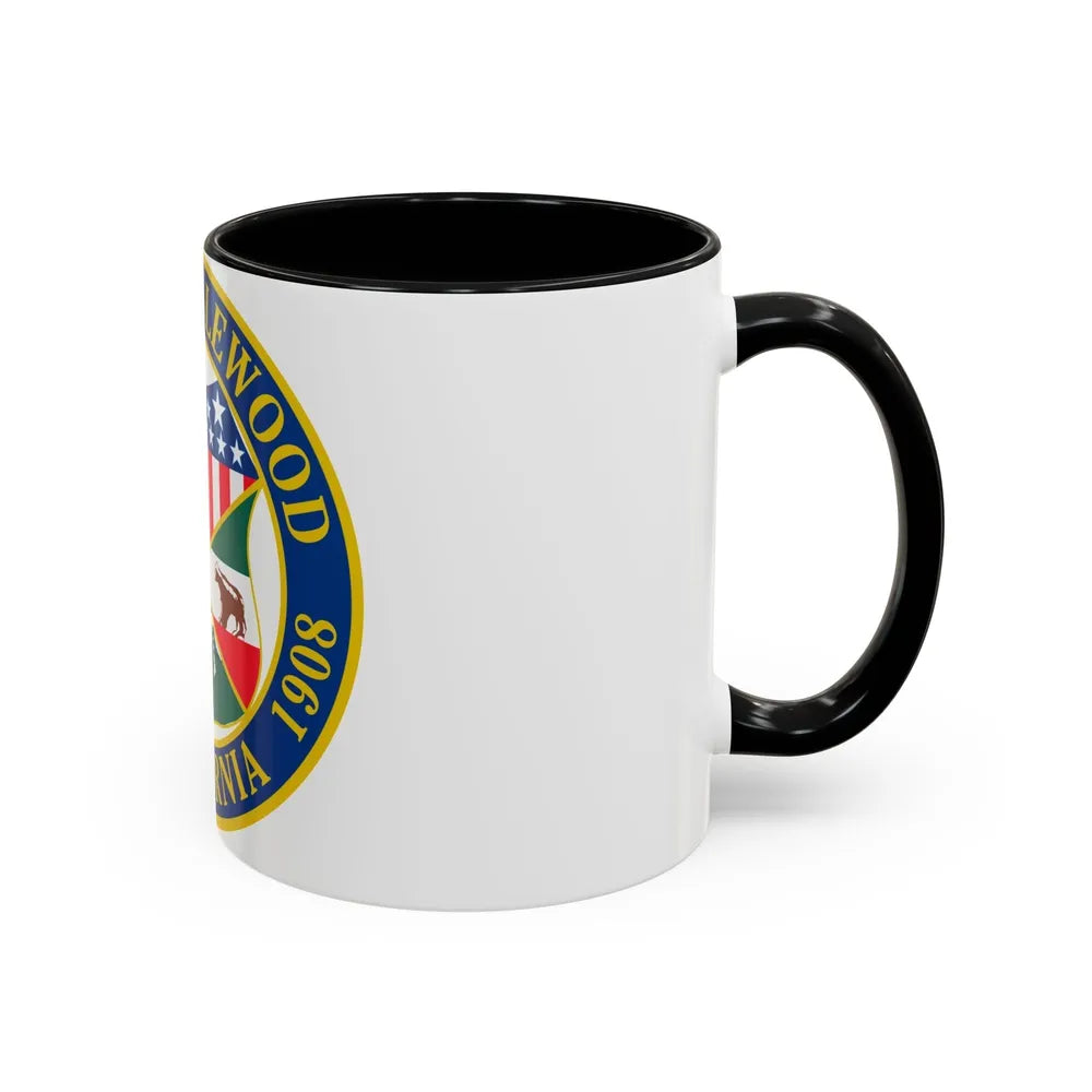 Seal of Inglewood California - Accent Coffee Mug-Go Mug Yourself