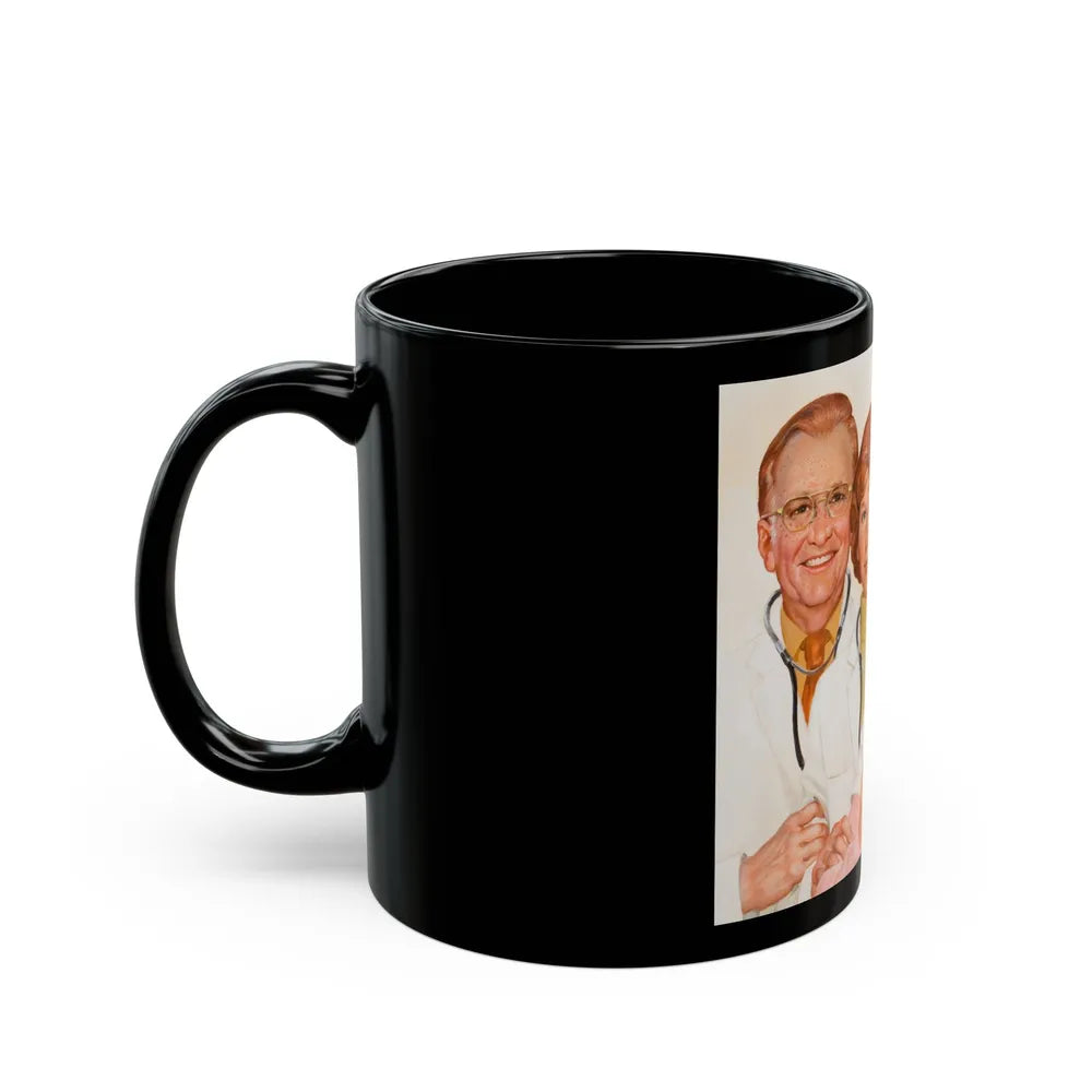 Family of Doctors - Black Coffee Mug-Go Mug Yourself