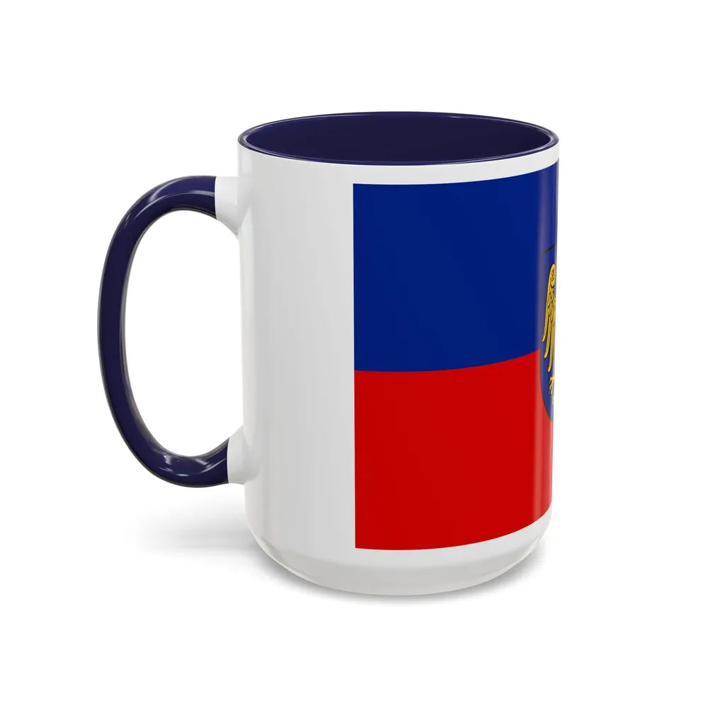 Flag of Gliwice Poland - Accent Coffee Mug-Go Mug Yourself