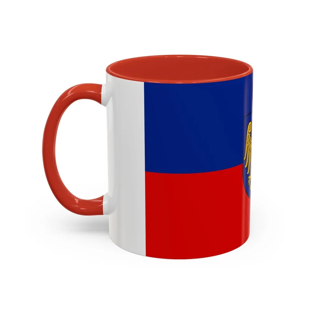 Flag of Gliwice Poland - Accent Coffee Mug-Go Mug Yourself