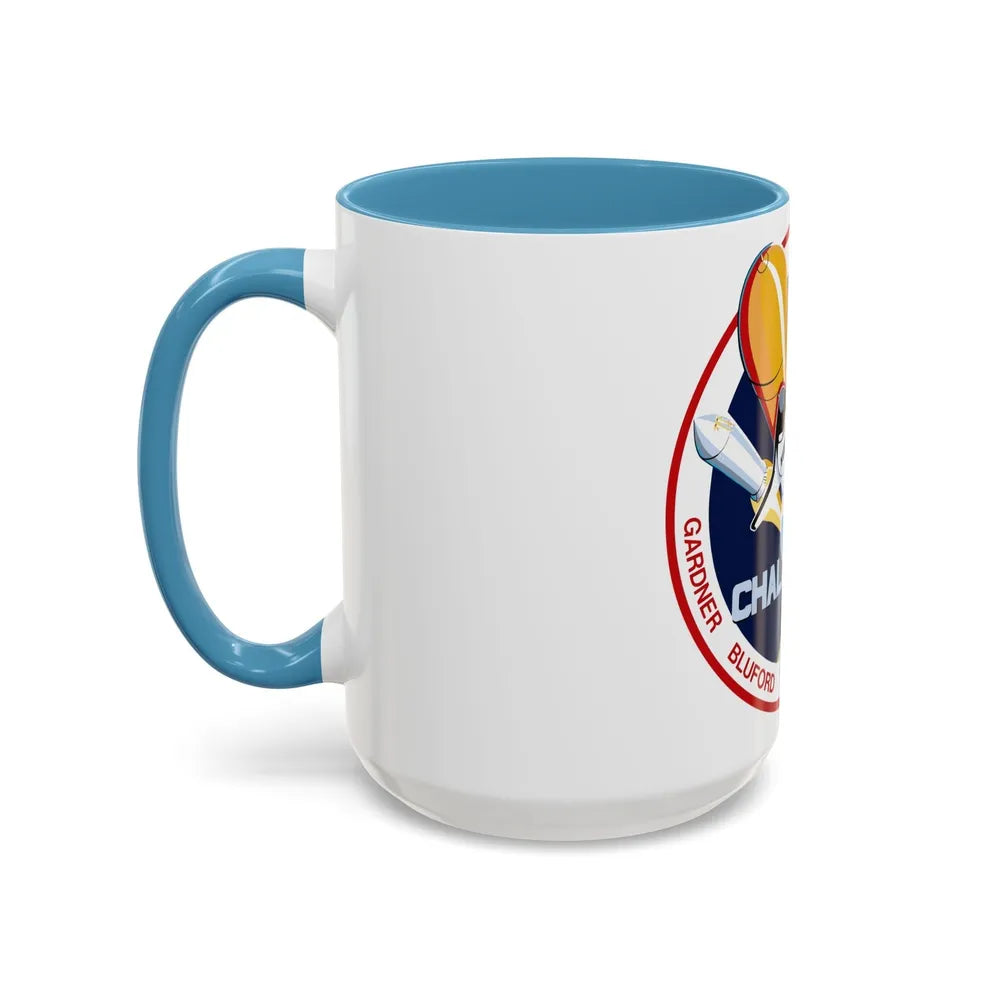 STS 8 (NASA) Accent Coffee Mug-Go Mug Yourself