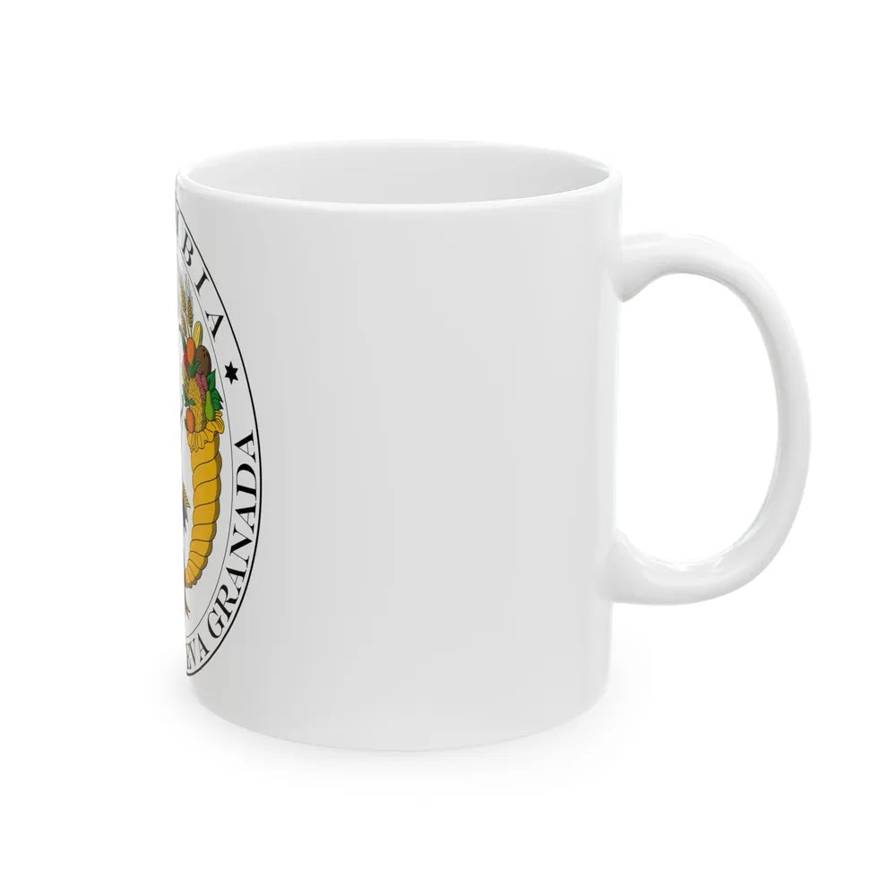 Coat of arms of New Granada (1830) - White Coffee Mug-Go Mug Yourself