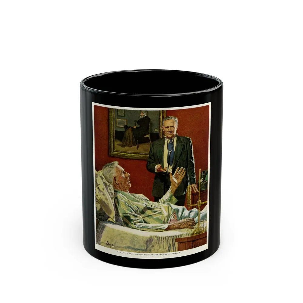 Firing the Family Doctor, 1952 - Black Coffee Mug-11oz-Go Mug Yourself