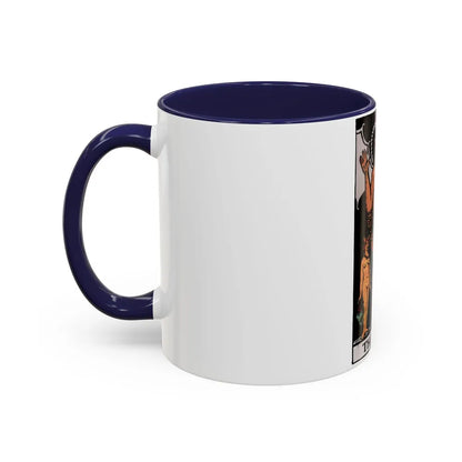 The Devil (Tarot Card) Accent Coffee Mug-Go Mug Yourself