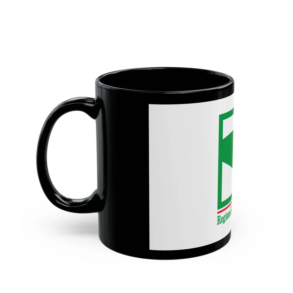 Flag of Emilia Romagna Italy - Black Coffee Mug-Go Mug Yourself