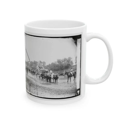 Rappahannock River, Va. Fugitive African Americans Fording The Rappahannock (U.S. Civil War) White Coffee Mug-Go Mug Yourself