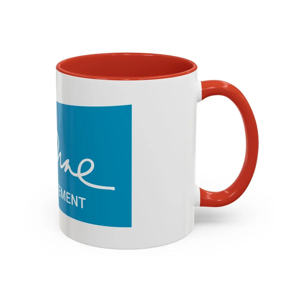 Flag of Essonne France - Accent Coffee Mug-Go Mug Yourself