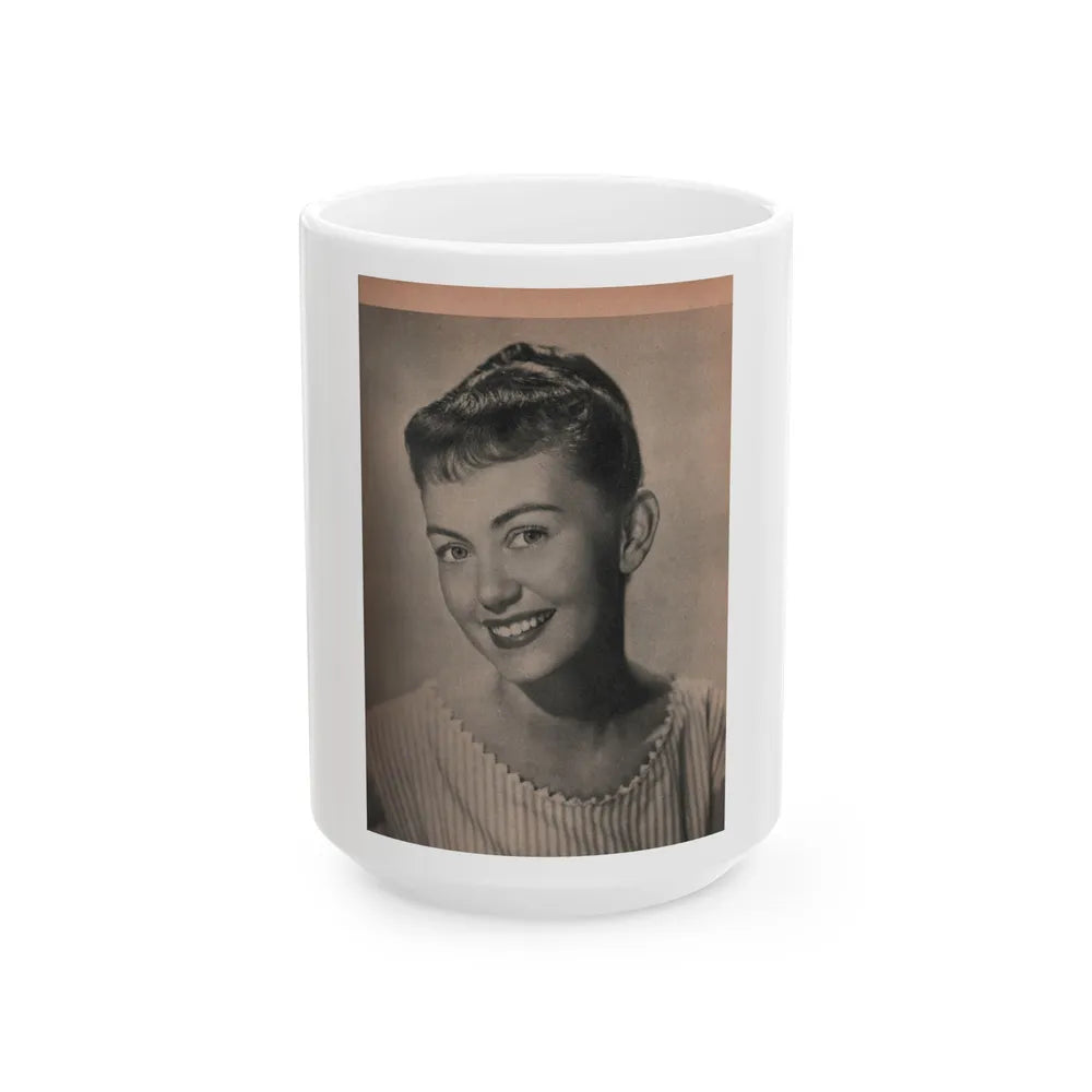 Janette Scott #53 - Life Story+Glamour Photos #38 Fans Star Library - Glamour Photo #1 (Vintage Female Icon) White Coffee Mug-15oz-Go Mug Yourself