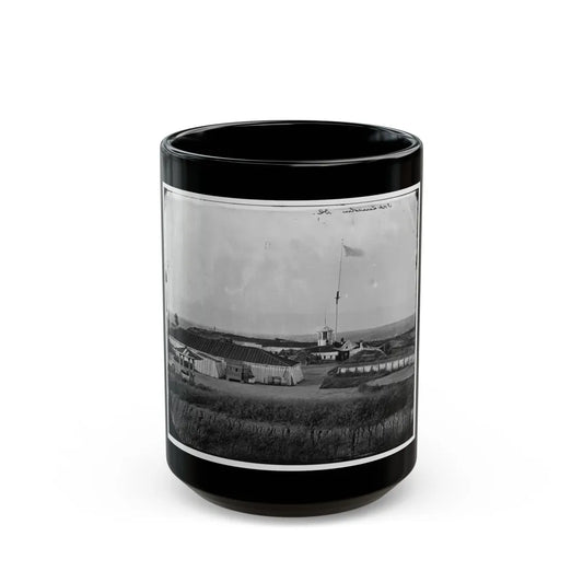 District Of Columbia. Interior View Of Fort Lincoln (U.S. Civil War) Black Coffee Mug-15oz-Go Mug Yourself