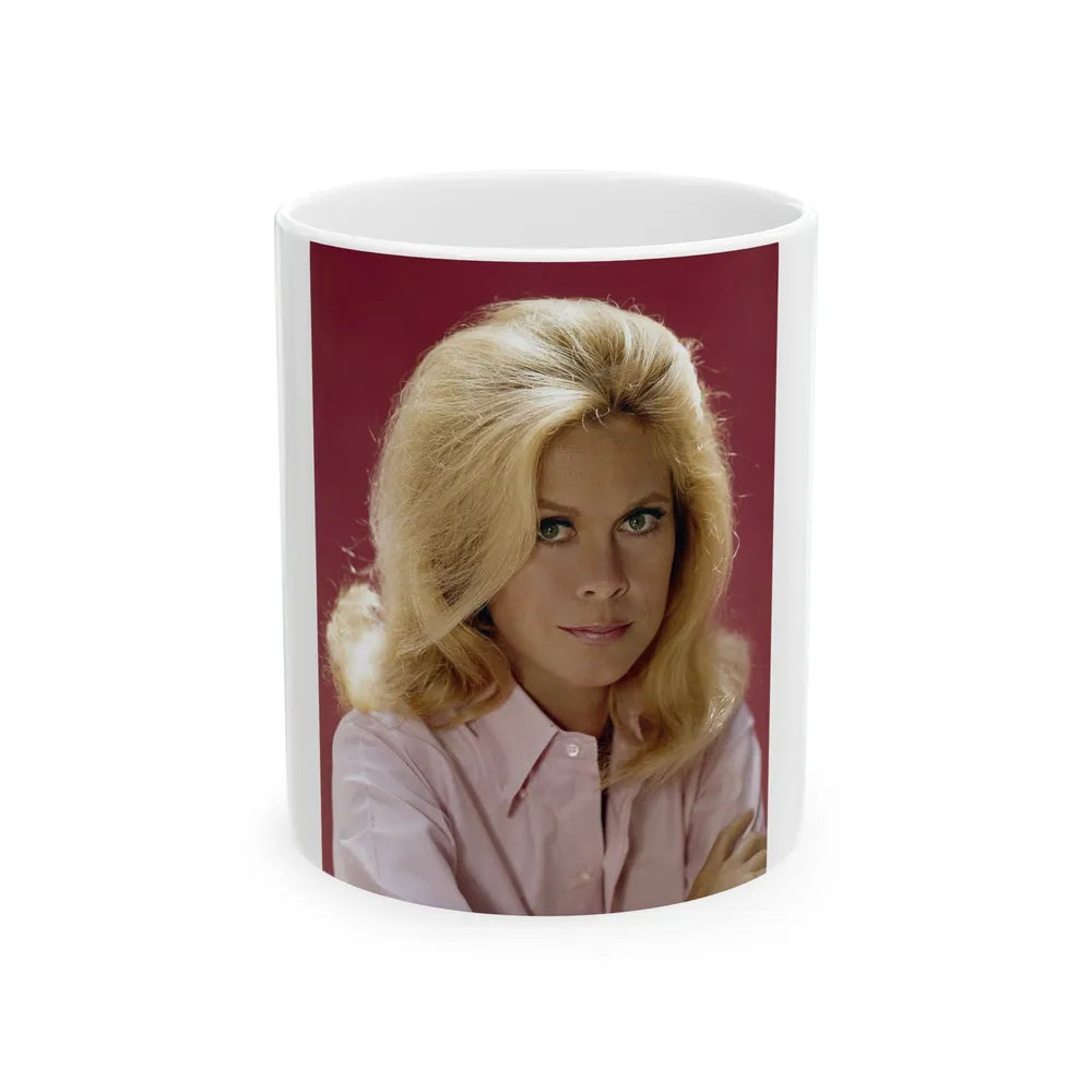 Elizabeth Montgomery #101 (Vintage Female Icon) White Coffee Mug-11oz-Go Mug Yourself