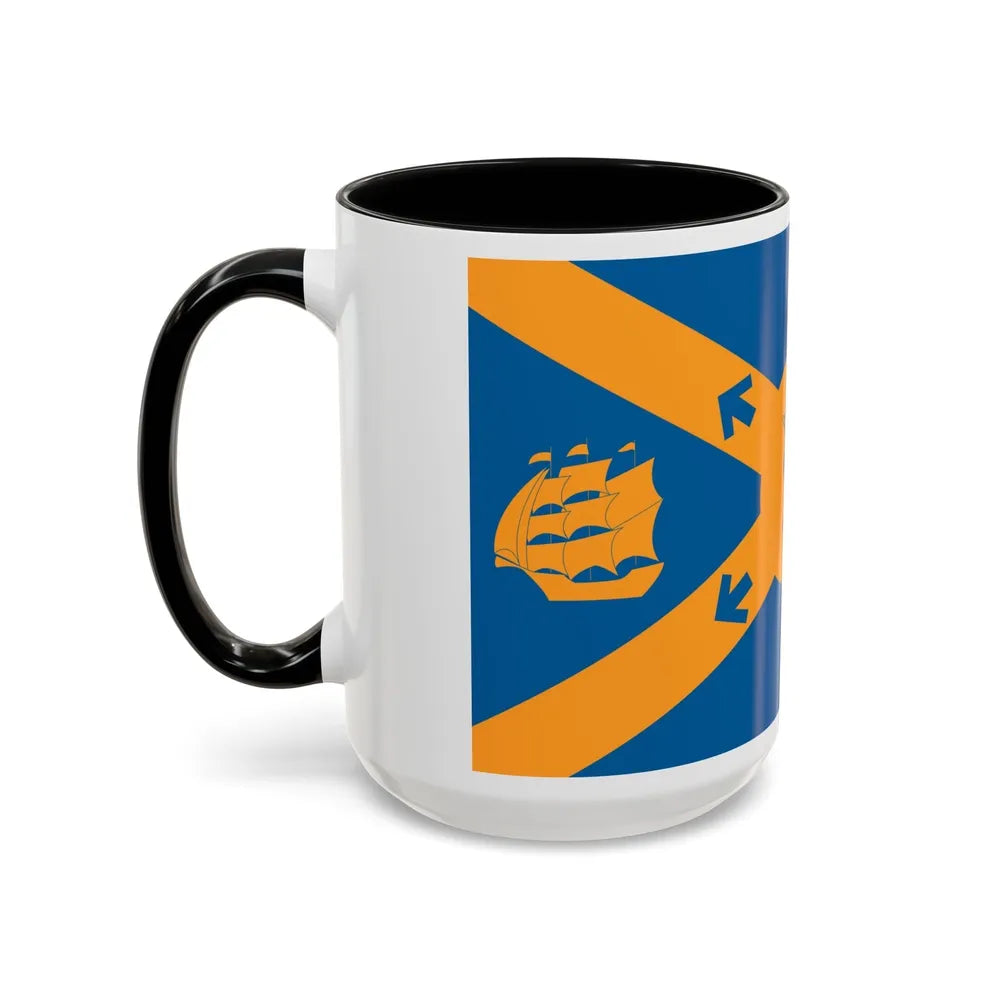 Flag of Halifax Canada - Accent Coffee Mug-Go Mug Yourself