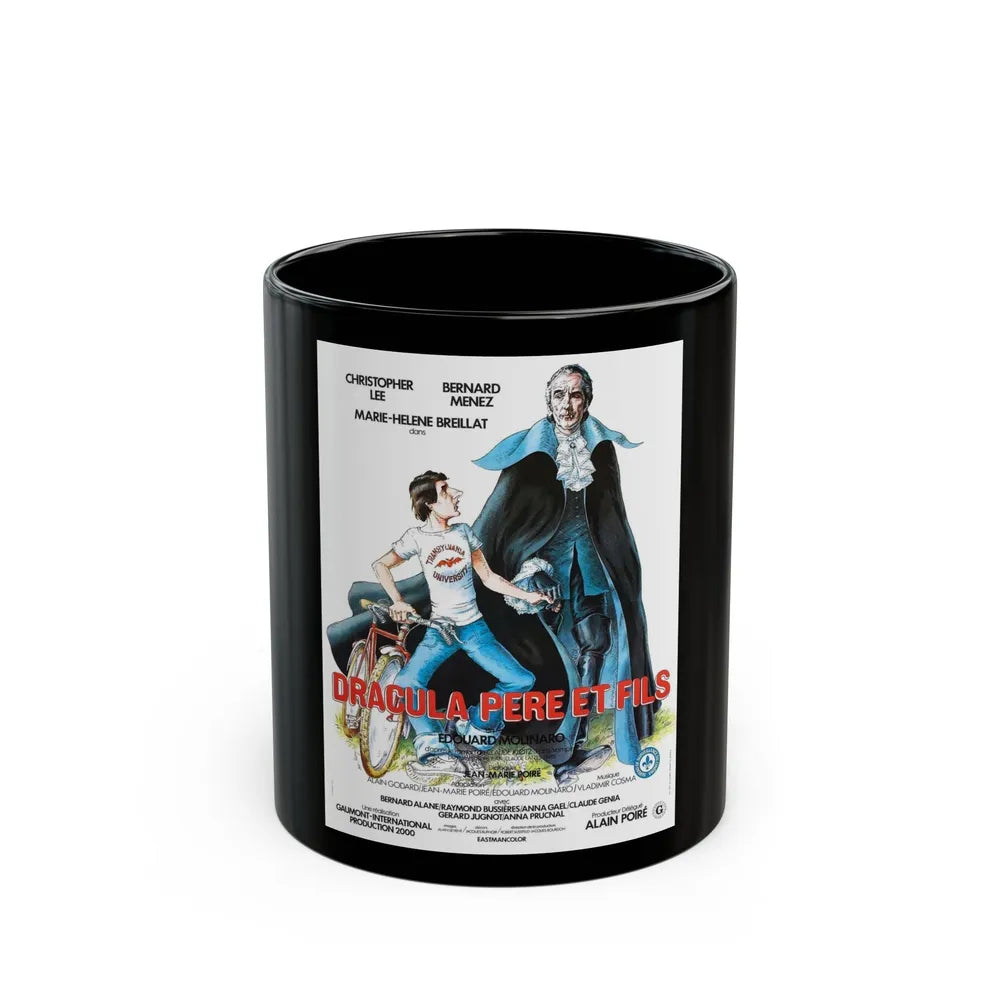 DRACULA AND SON (FRENCH) 1976 Movie Poster - Black Coffee Mug-11oz-Go Mug Yourself