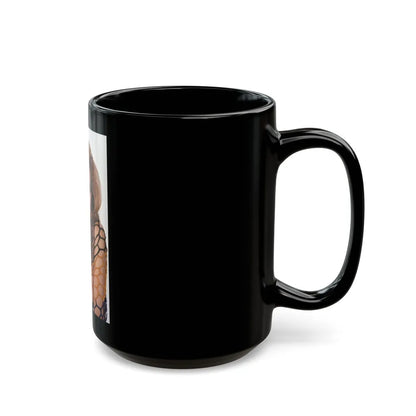 Julie Ege #224 (Vintage Female Icon) Black Coffee Mug-Go Mug Yourself