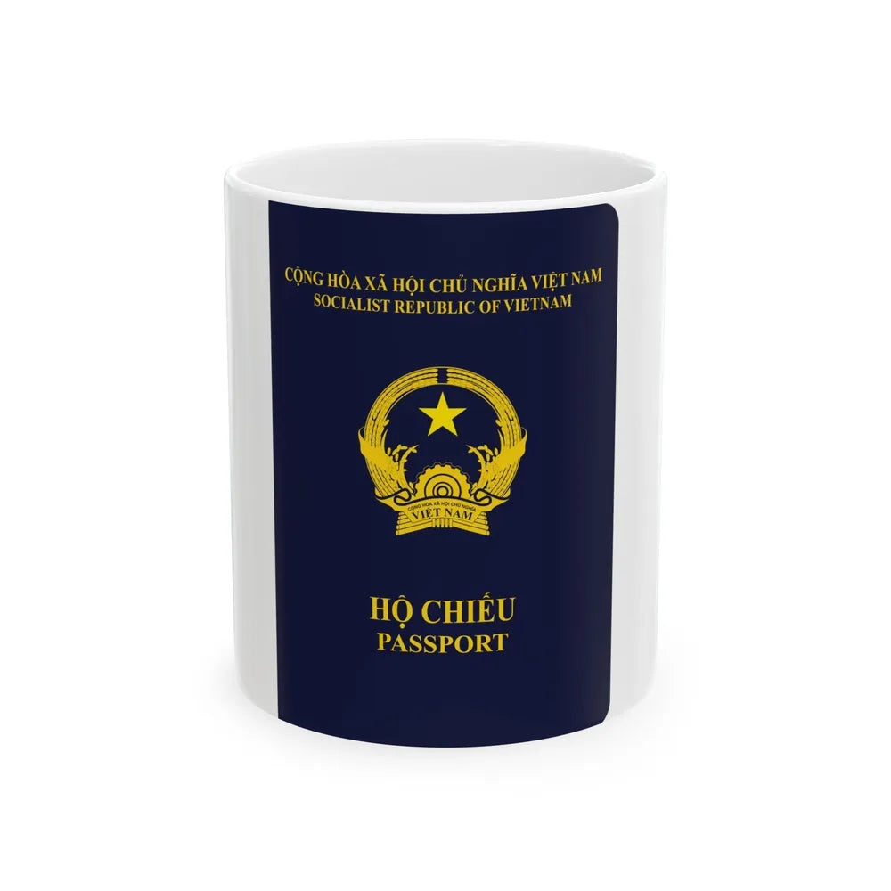 Vietnam Passport - White Coffee Mug-11oz-Go Mug Yourself