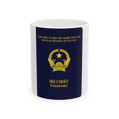 Vietnam Passport - White Coffee Mug-11oz-Go Mug Yourself