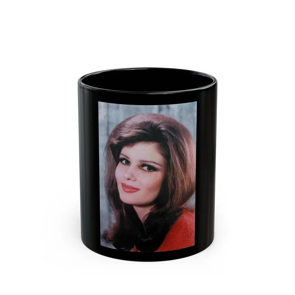 Pamela Tiffin #50 (Vintage Female Icon) Black Coffee Mug-11oz-Go Mug Yourself