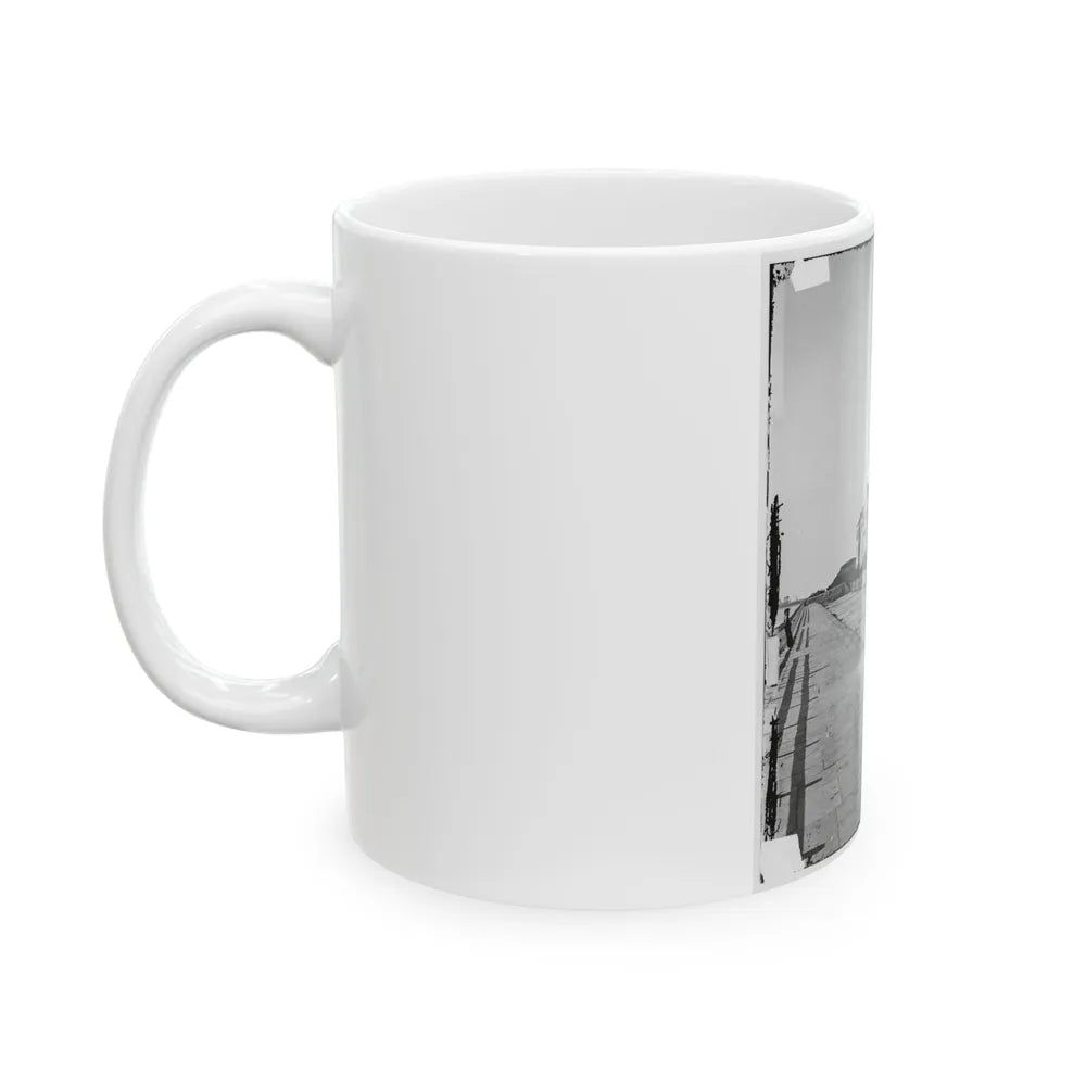 Charleston, S.C. Houses On The Battery; The Nearest Is Burned Out (U.S. Civil War) White Coffee Mug-Go Mug Yourself