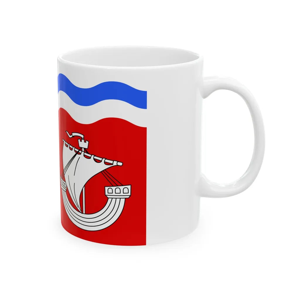 Flag of Hauts de Seine France 2 - White Coffee Mug-Go Mug Yourself