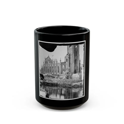 Charleston, S.C. Cathedral Of St. John And St. Finbar; Another View (U.S. Civil War) Black Coffee Mug-15oz-Go Mug Yourself