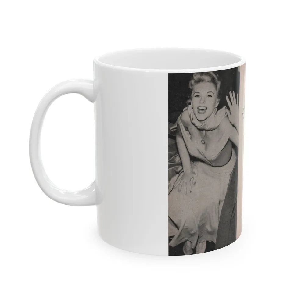 Kim Novak #157 - Scanned Mag. 66 Photos (Vintage Female Icon) White Coffee Mug-Go Mug Yourself