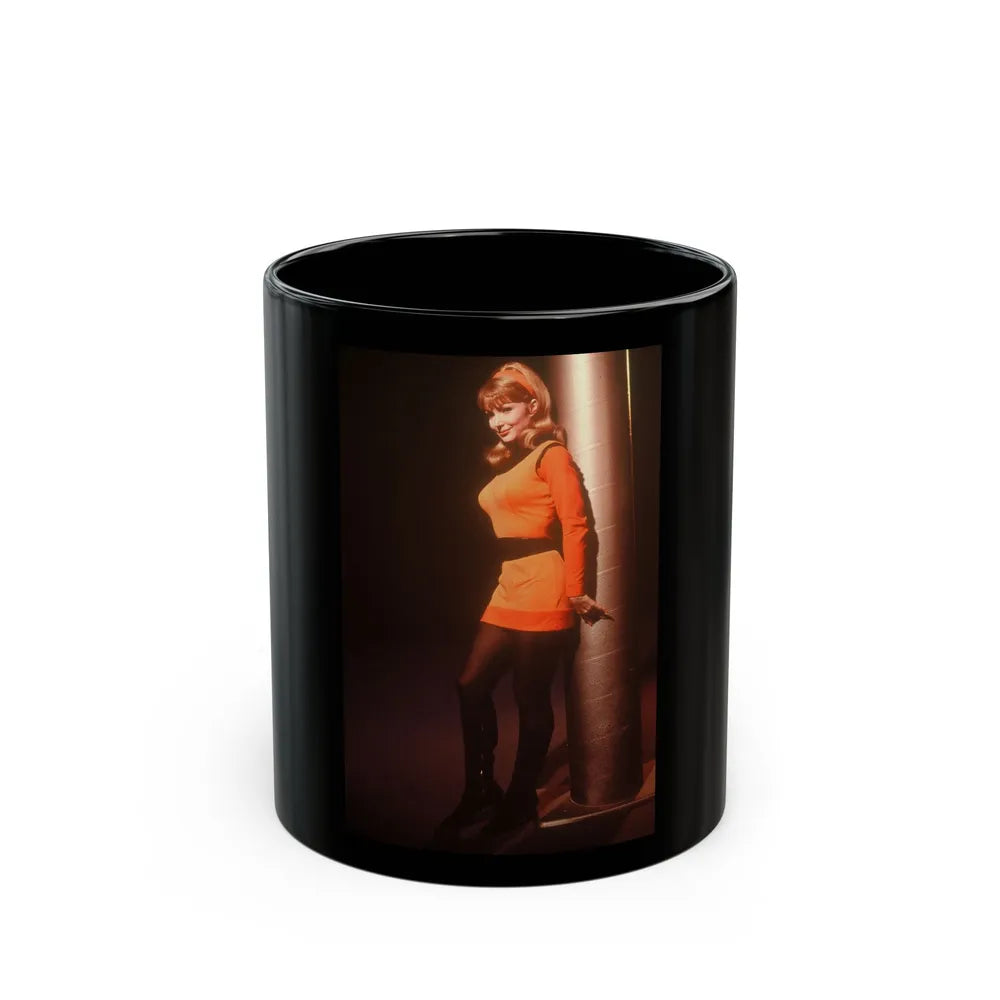 Francine York #168 (Vintage Female Icon) Black Coffee Mug-11oz-Go Mug Yourself