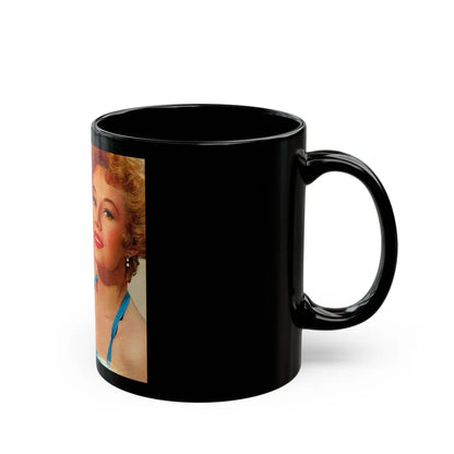 Virginia Mayo #42 - Movie Add (Vintage Female Icon) Black Coffee Mug-Go Mug Yourself