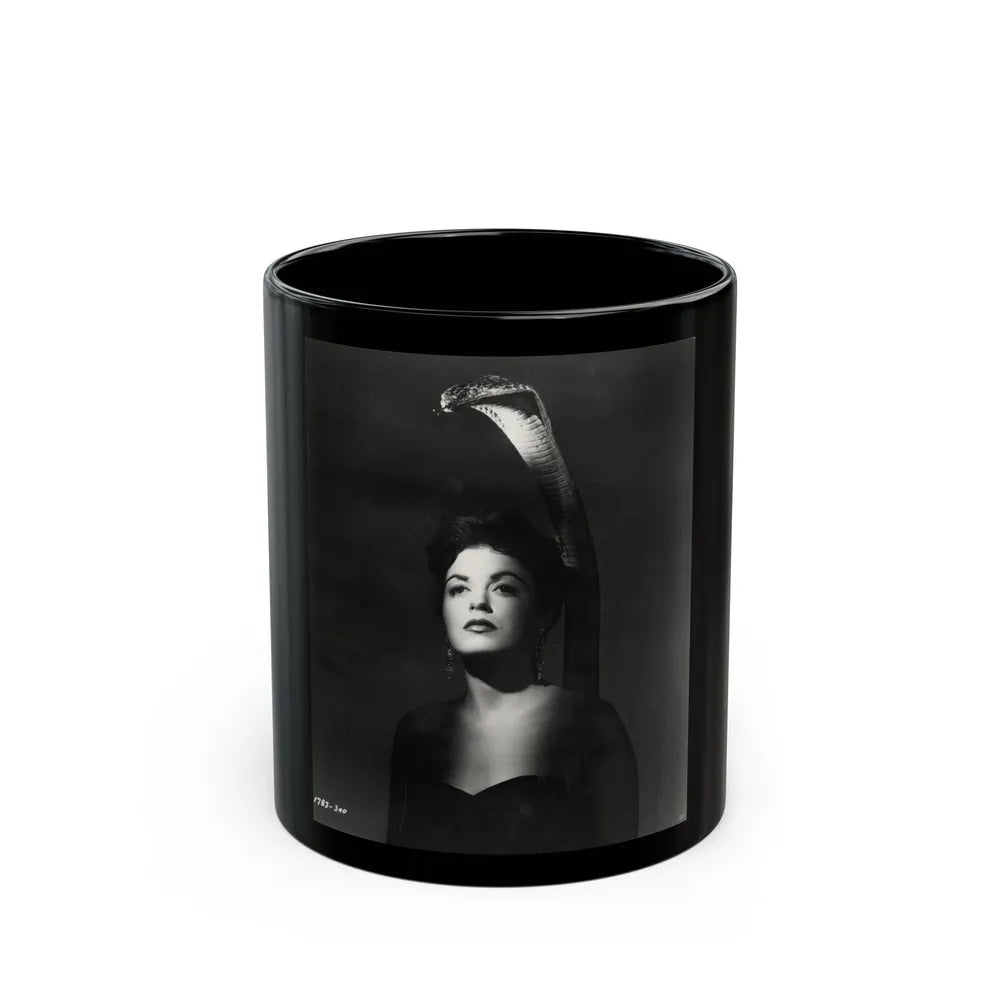 Faith Domergue #65 (Vintage Female Icon) Black Coffee Mug-11oz-Go Mug Yourself