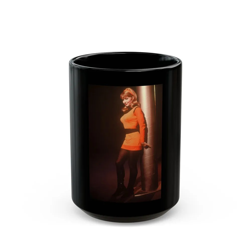 Francine York #168 (Vintage Female Icon) Black Coffee Mug-15oz-Go Mug Yourself