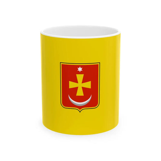 Flag of Konotop Ukraine - White Coffee Mug-11oz-Go Mug Yourself