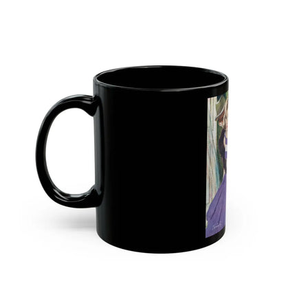 Dangerous Bluff by Thomas Walsh, The Saturday Evening Post, 1960 - Black Coffee Mug-Go Mug Yourself